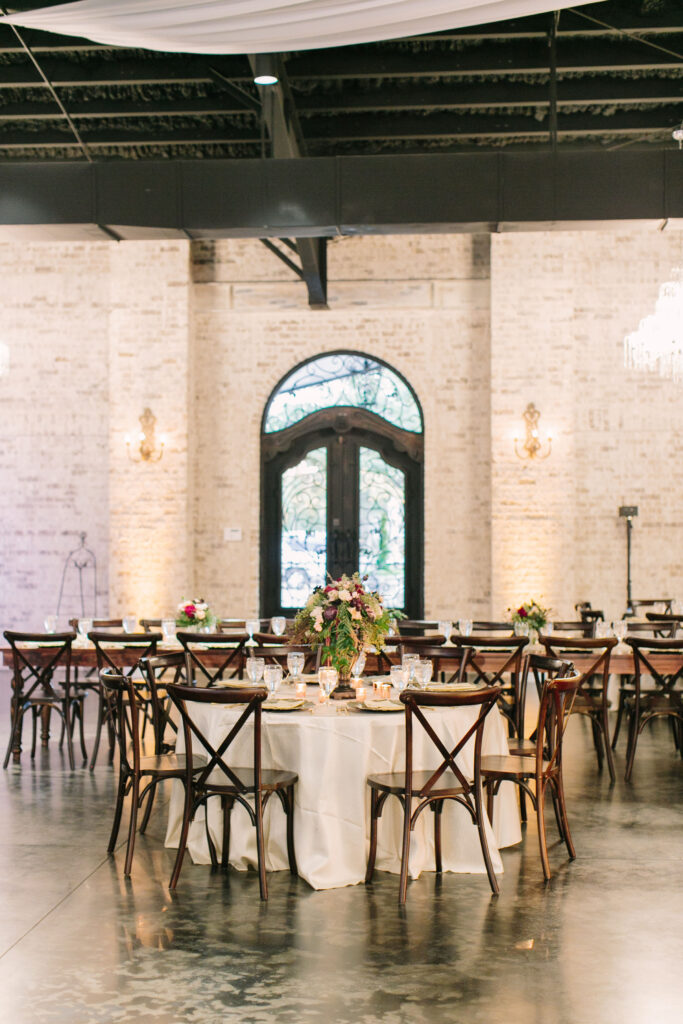 Fort Worth Wedding Reception with luxury decor and design features