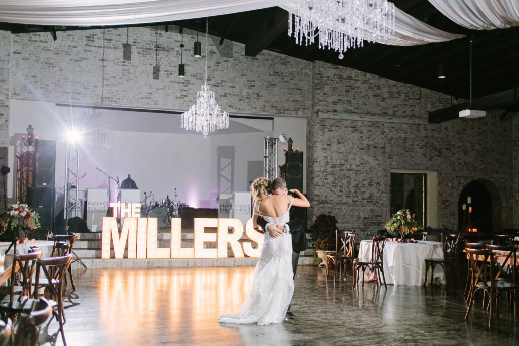 Fort Worth Wedding Reception with luxury decor and design features